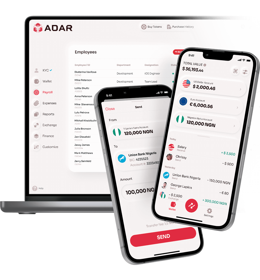 ADAR desktop and mobile apps